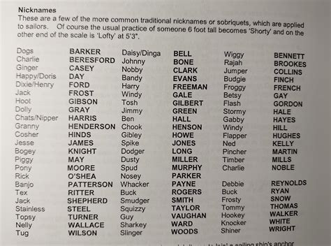 nicknames for female marines.